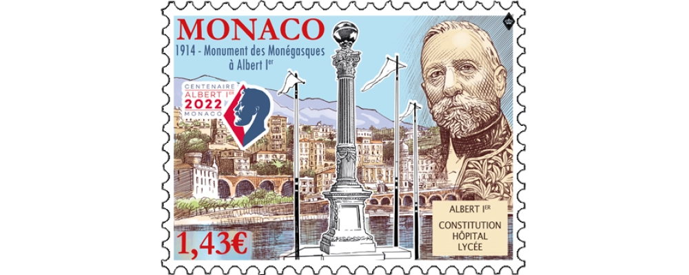 Timbre commémoratif colonne