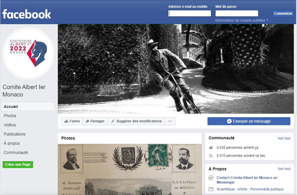 Page Facebook Comité