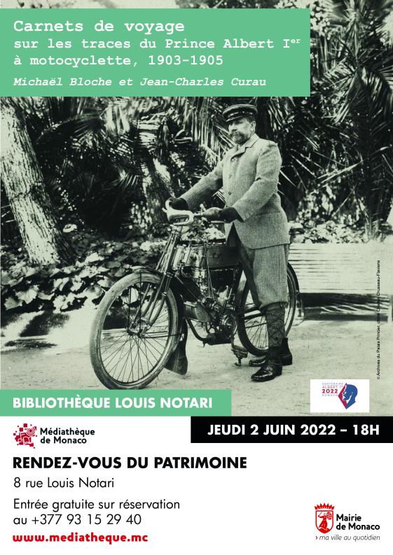 Conférence "Carnets de voyage sur les traces du Prince Albert I<sup>er</sup> à motocyclette, 1903-1905"
