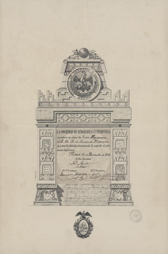 <span x-html="highlightInnerHTML('Diplôme de membre d'honneur de la Société de Géographie de Mexico')"></span>