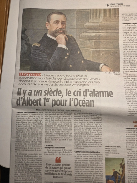 "Il y a un siècle, le cri d'alarme d'Albert Ier pour l'océan"